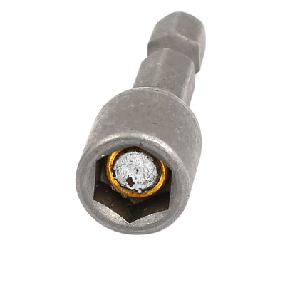 Harfington 1/4" Shank 8mm Hex Socket Magnetic Power Nut Driver Setter Adapter Bit 6Pcs