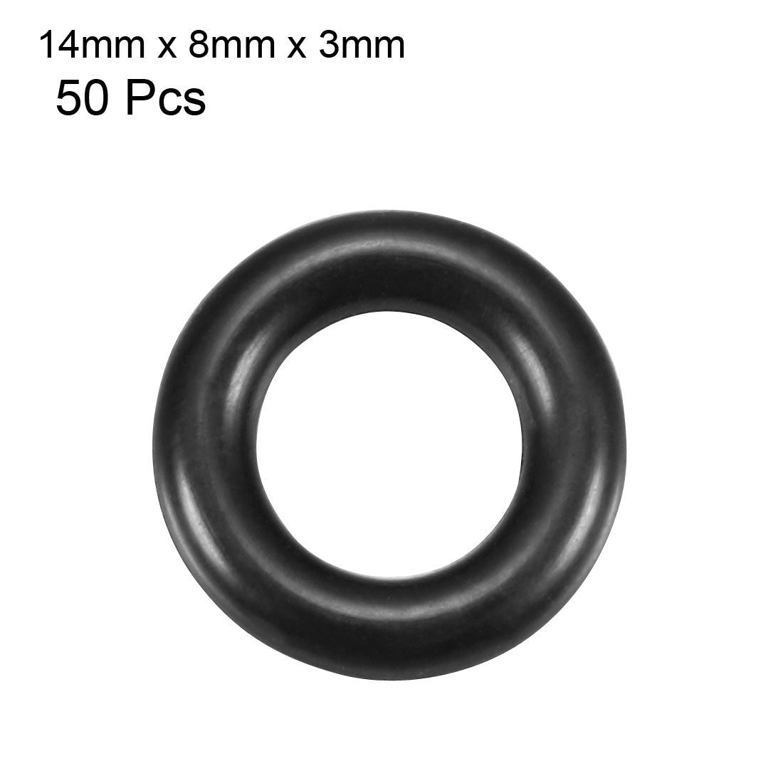 Harfington Nitrile Rubber O-Rings, Metric Buna-N Sealing Gasket 50Pcs