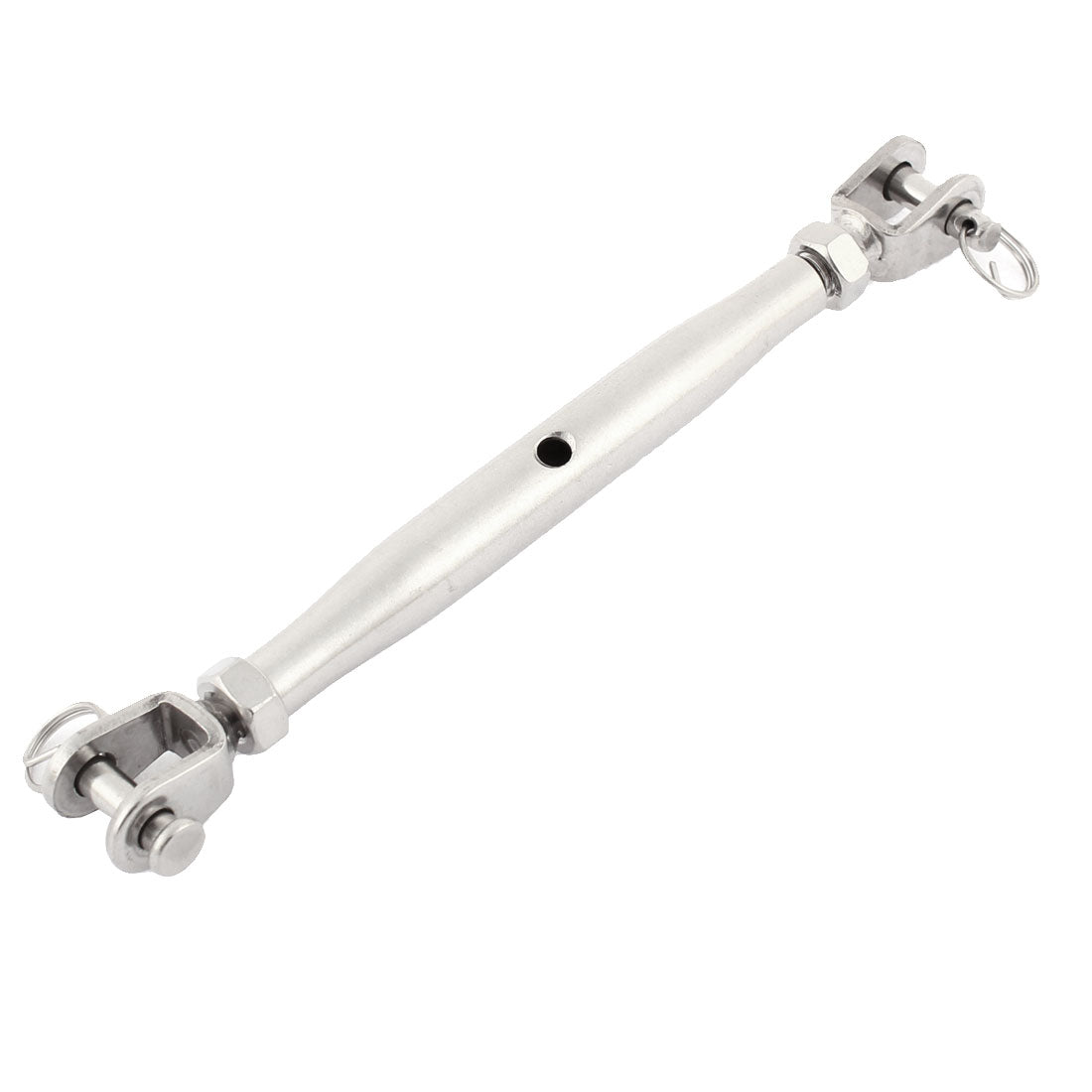 Harfington M8 Stainless Steel Rigging Screw Jaw to Jaw Turnbuckles 2pcs for Wire Rope Cable