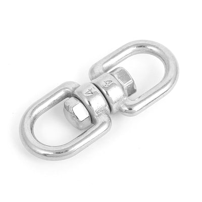 Harfington 4mm Thickness 304 Stainless Steel Double D Shape Chain Swivel Boat Sea Anchor