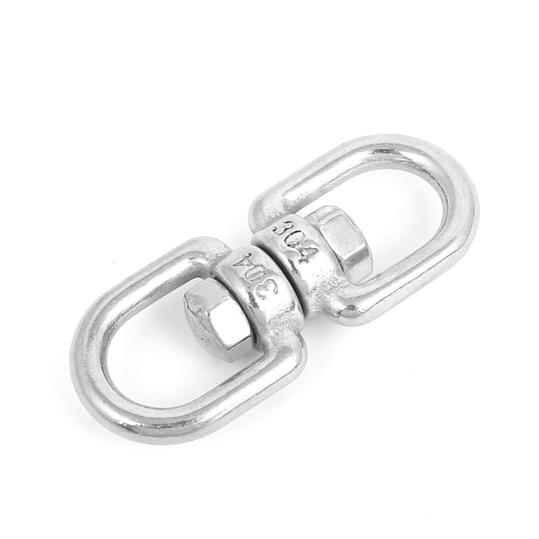 Harfington 4mm Thickness 304 Stainless Steel Double D Shape Chain Swivel Boat Sea Anchor