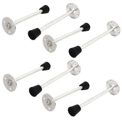 Harfington 160mm Long Stainless Steel Floor Mounted Door Stop Stopper Bumper 8 Pcs