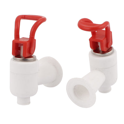Harfington 17mm Dia Mounting Hole Red White Push Type Plastic  Cooler    2 Pcs