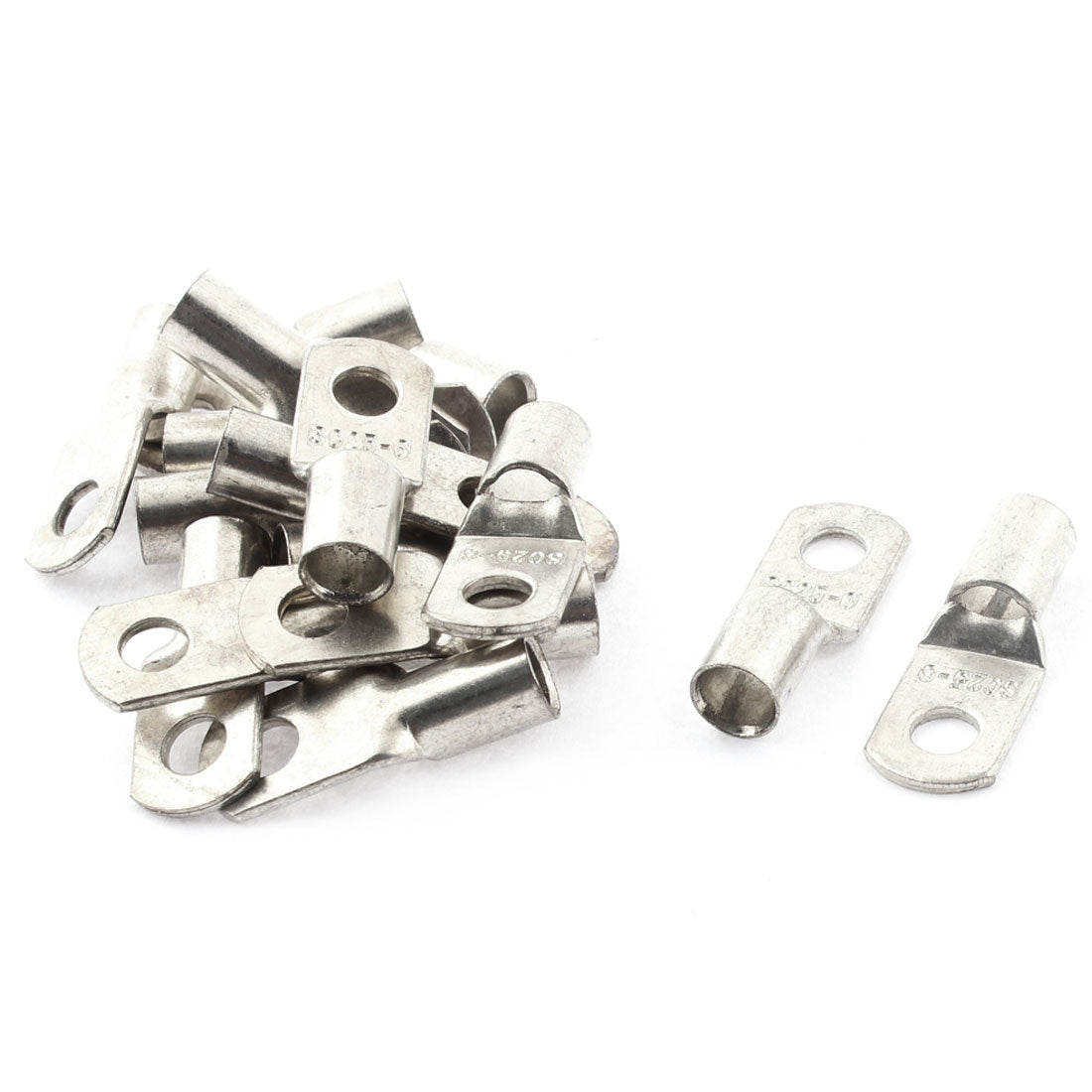 Harfington 16pcs SC25-6 6mm Dia Bolt Hole Metal Cable Lug Wiring Connector Terminal for 25mm2 Wire