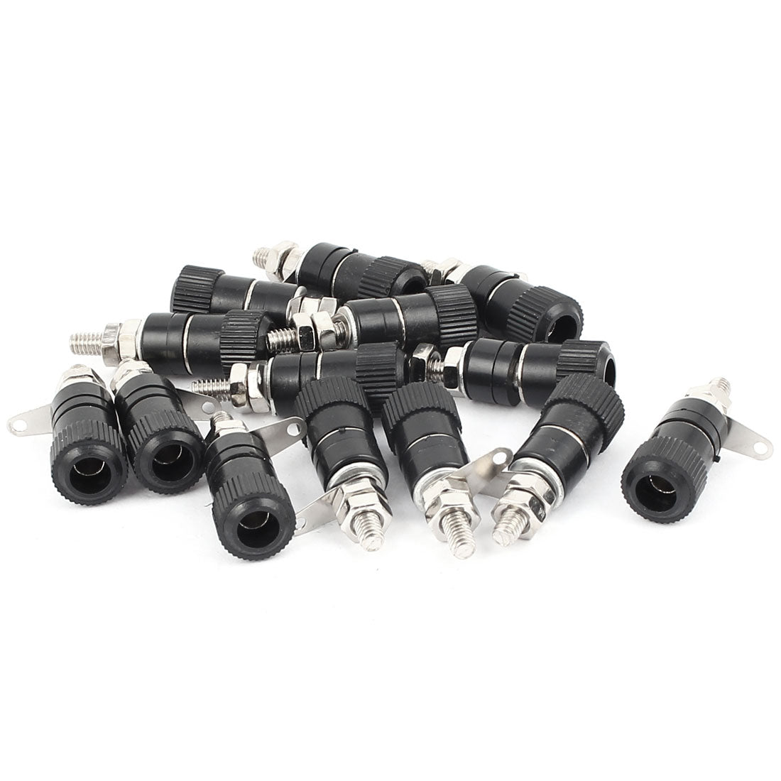 Harfington 14pcs Black Binding Post Amplifier Audio Connector Adapter Terminal