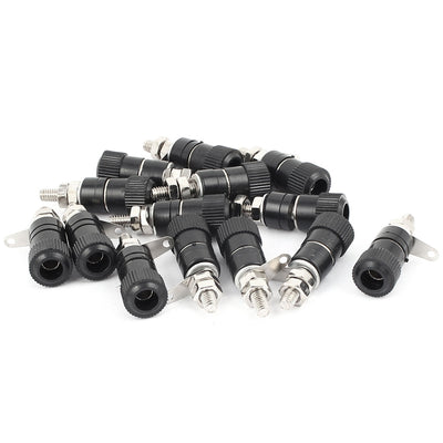 Harfington 14pcs Black Binding Post Amplifier Audio Connector Adapter Terminal