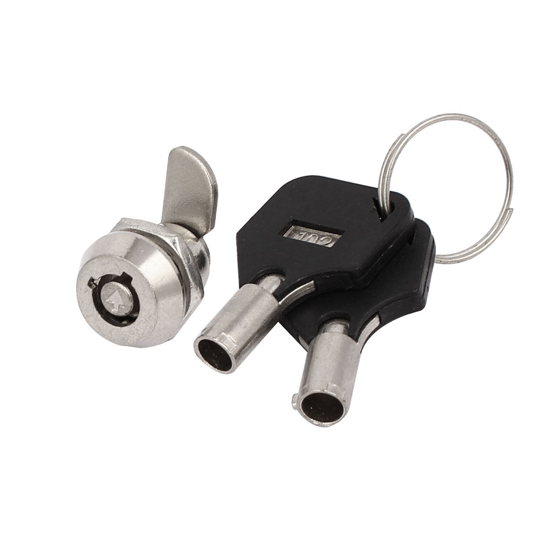 Harfington 19mmx15mmx18mm Safety Keyed Tubular Cam Lock Locker Silver Tone w 2 Socket  Keys