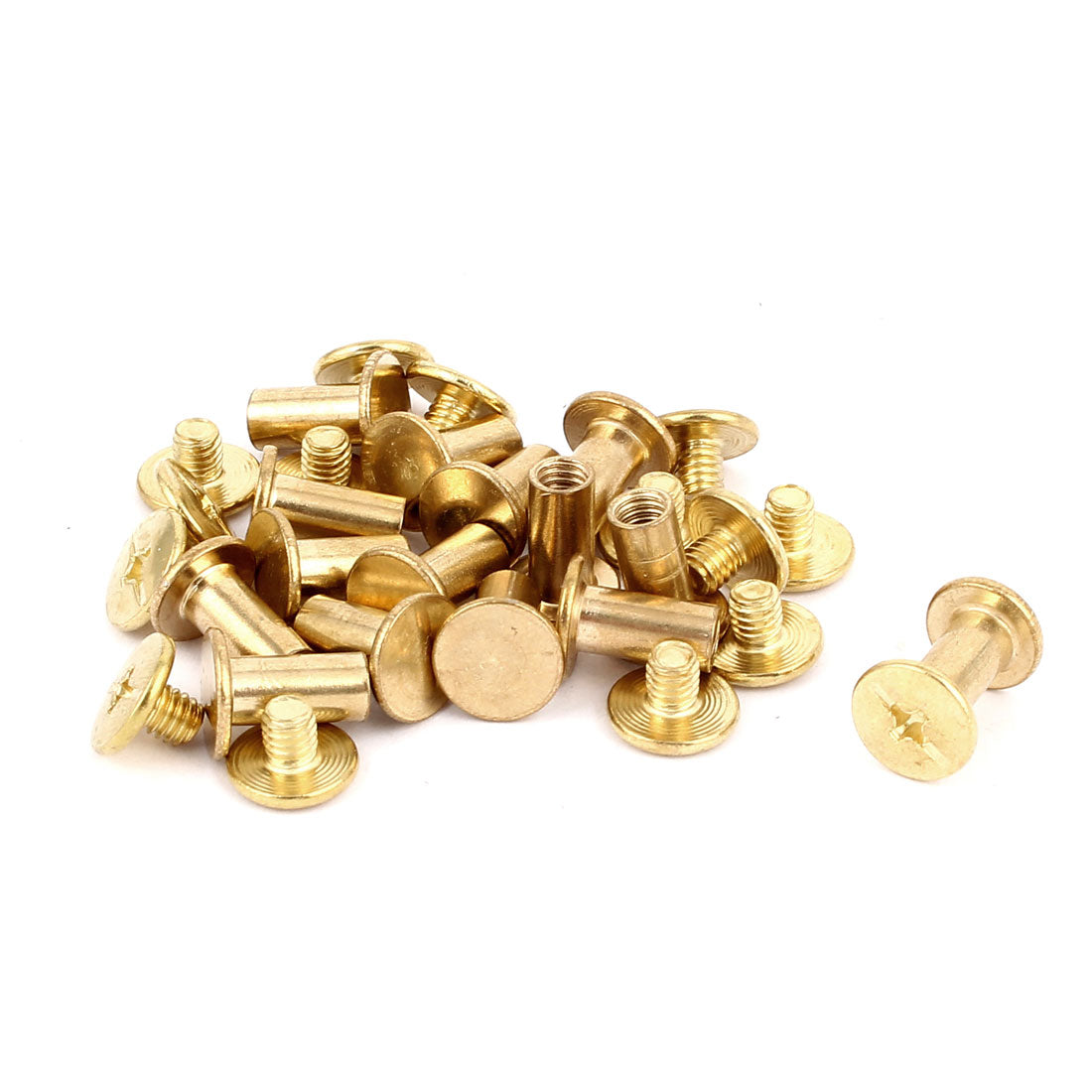 Harfington 15 Sets M5x10mm Binding Screws Posts Album docking screw Rivet Scrapbooking