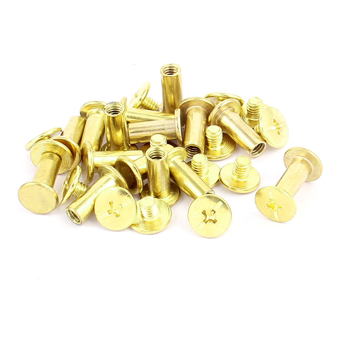 Harfington 15 Sets M5x12mm Binding Screws Posts Album docking screw Rivet Scrapbooking