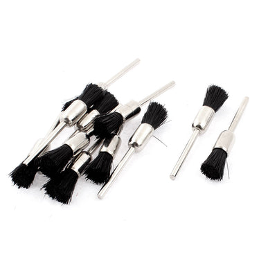 Harfington Rotary Tool Polishing Jewelry Repairing 8mm Dia Nylon Bristle Brush Black 12pcs