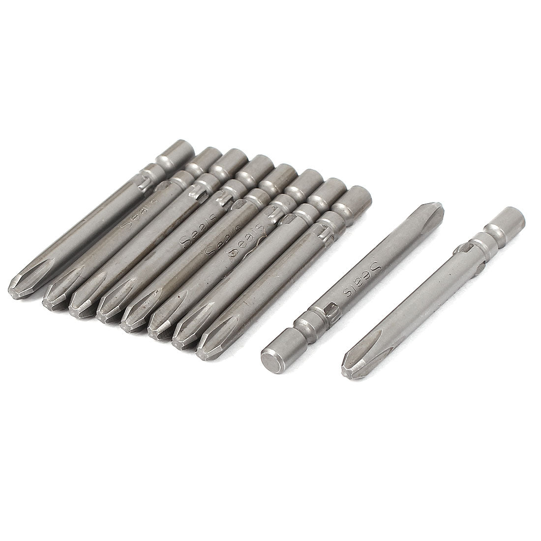 Harfington Magnetic PH2 4mm Phillips Cross Head Screwdriver Bit Tool 40mm Length 10pcs