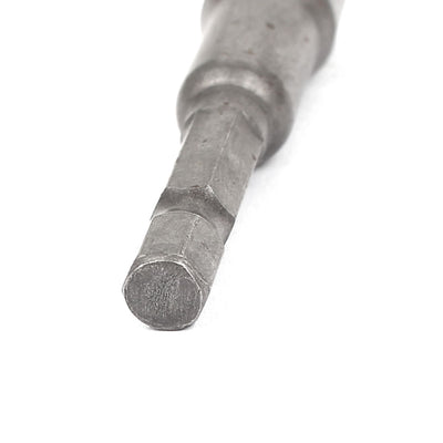 Harfington 1/4" Shank 8mm Socket Magnetic Screw Hex Nut Driver Setter Adapter Silver Gray 5pcs