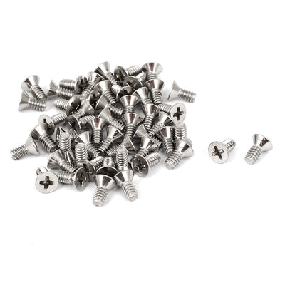 Harfington 4#-40x1/4" Stainless Steel Phillips Flat Countersunk Head Screws 50pcs