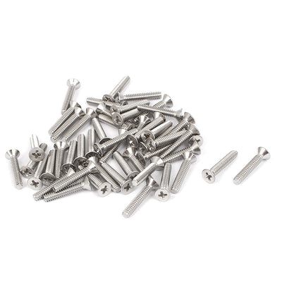 Harfington 4#-40x5/8" Stainless Steel Phillips Countersunk Head Screws 50pcs