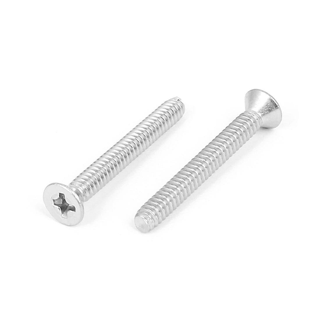 Harfington 6#-32x1-1/8" 304 Stainless Steel Phillips Flat Countersunk Head Screws 100pcs