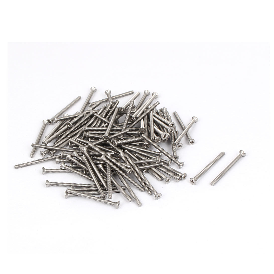 Harfington M2x25mm Stainless Steel Phillips Flat Countersunk Head Screws 100pcs