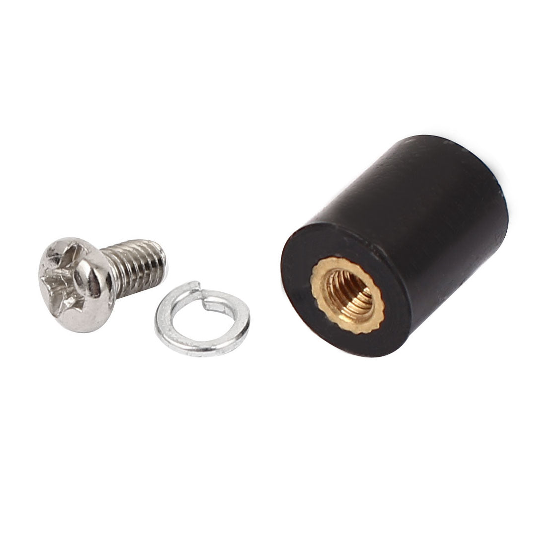 Harfington 15 Pcs M3 Brass Insert Female Thread 8x10mm Insulated Standoff Terminals