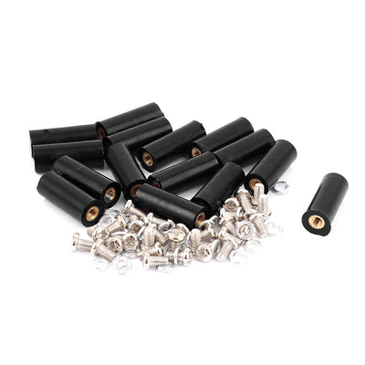 Harfington 15 Pcs M3 Brass Insert Female Thread 8x20mm Insulated Standoff Terminals