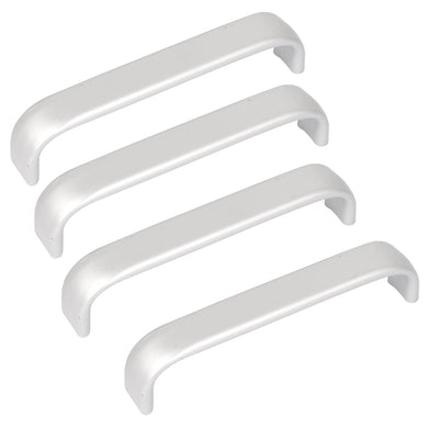 Harfington 133mm Long Flat Bow Screw Mounted Sideboard Cabinet Pull Handle 4 Pcs
