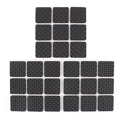 uxcell Uxcell Self-adhesive Square Shape Furniture Protection Cushion Pads Mat 27pcs