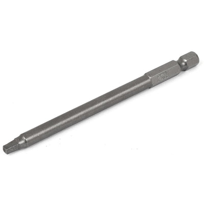 Harfington 1/4" Hex Shank 6mm Dia Shaft 100mm Long Magnetic Square Screwdriver Bit Gray