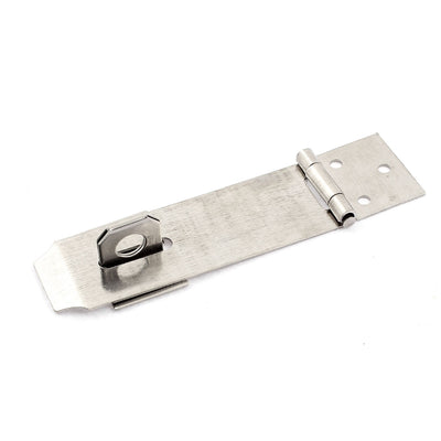 Harfington Door Gate Shed Padlock 130mm Length Stainless Steel Hasp Staple Silver Tone