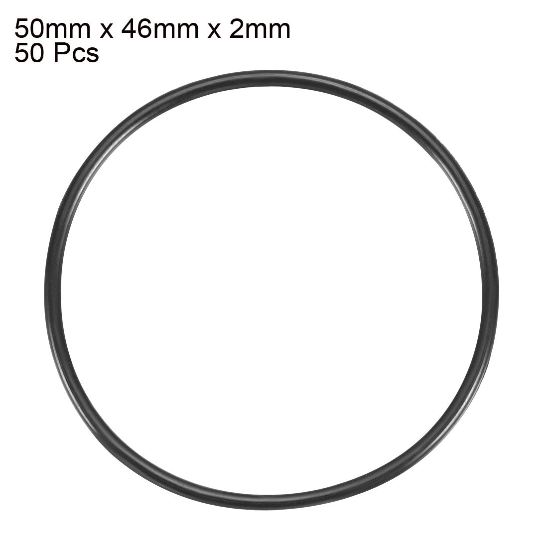 Harfington Nitrile Rubber O-Rings, Metric Buna-N Sealing Gasket 50Pcs