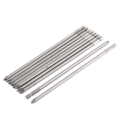 Harfington 10pcs PH2 Magnetic Tip Phillips Screwdriver Bits Tool 8" Long