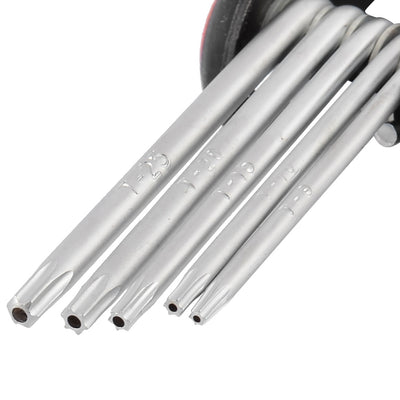 Harfington Folding Hollow End Security Torx Star Key Wrench Set Repair Tool