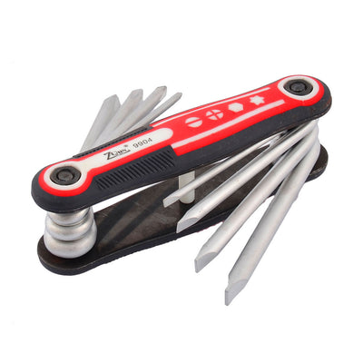 Harfington Folding Silver Tone Phillips Slotted Head Fold-up Wrench Key Set