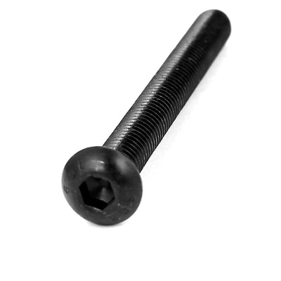 Harfington M6x60mm 10.9 Alloy Steel Button Head Hex Socket Cap Screw Bolt Black 15pcs