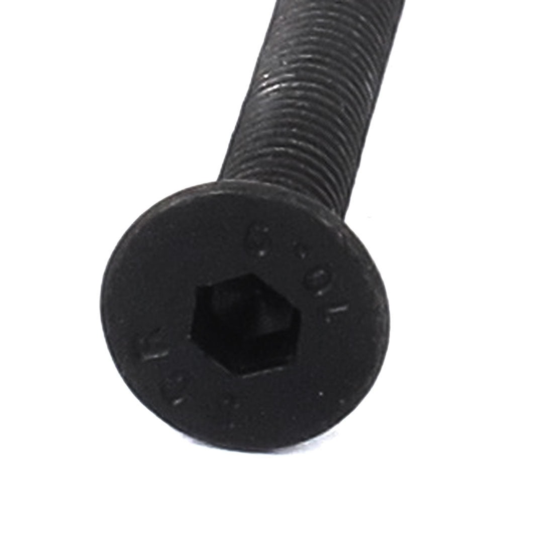 Harfington M4x45mm 10.9 Carbon Steel Countersunk Head Hex Socket Screw Black 30pcs