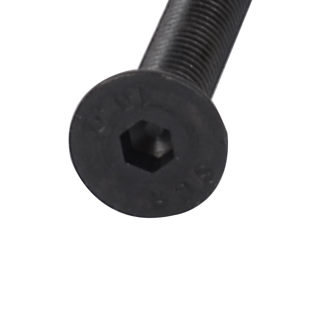 Harfington M5x50mm 10.9 Carbon Steel Countersunk Head Hex Socket Screw Black 25pcs