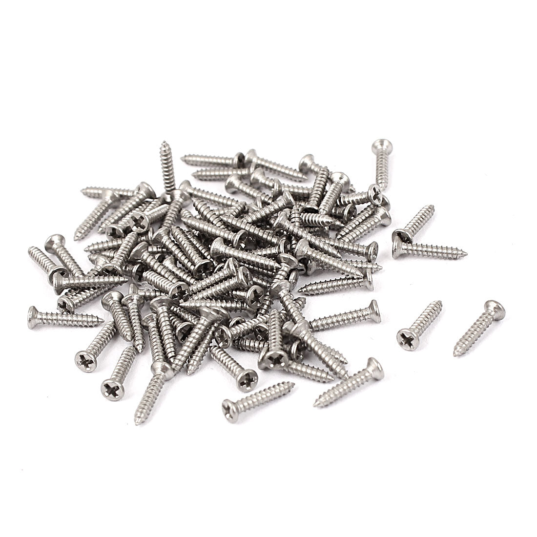 Harfington M1.4 x 8mm Cross Head Countersunk Self Tapping Screw 100 Pcs
