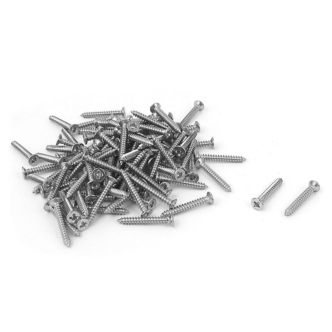 Harfington M2.2 x 16mm Cross Head Countersunk Self Tapping Screw Fasteners 100 Pcs