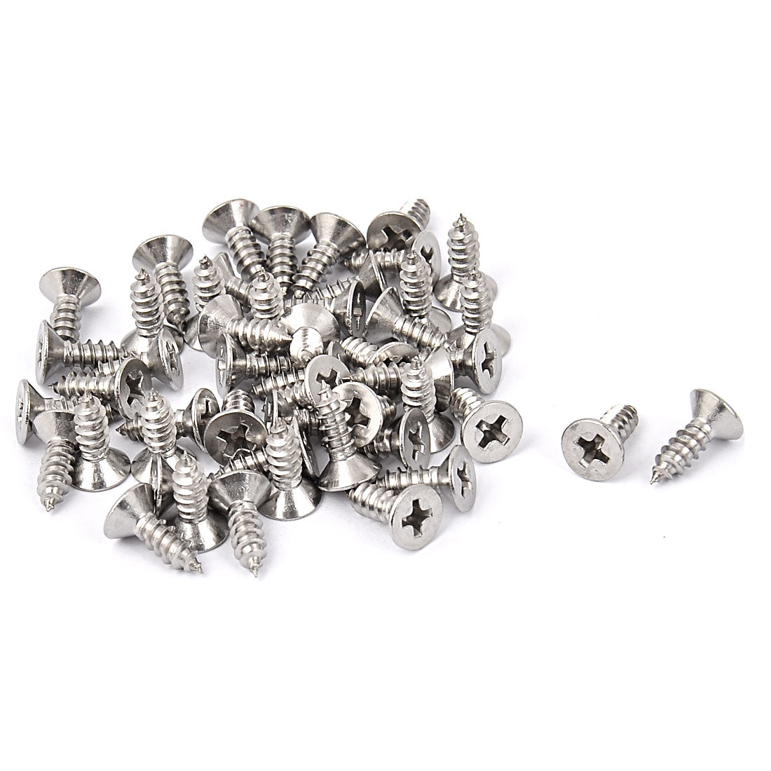 Harfington M4.2 x 13mm Countersunk Cross Head Self Tapping Screw Fasteners 50 Pcs