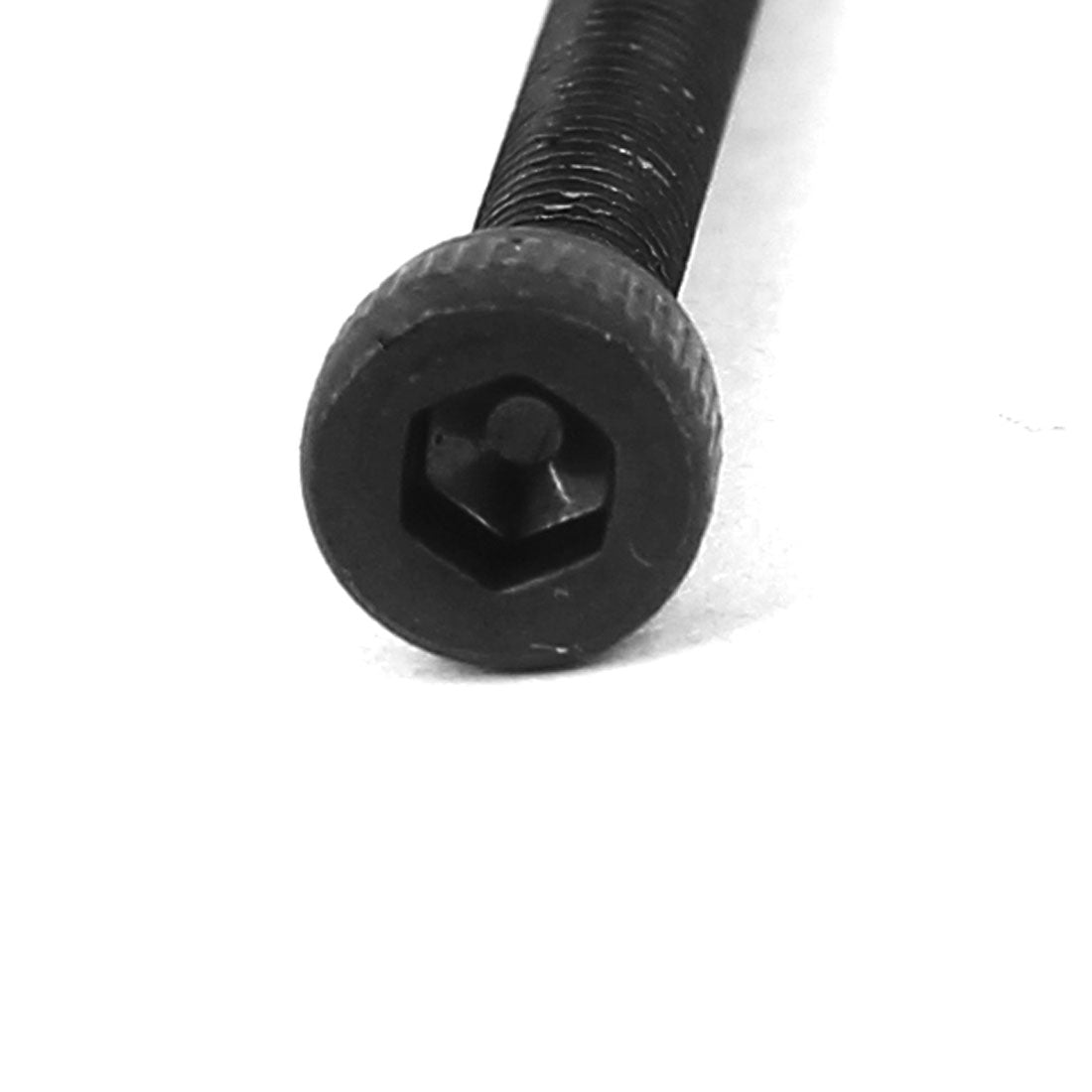 Harfington M3 x 30mm Full Thread Carbon Steel Hex Socket Cap Head Screws Bolts Fastener Black 25 Pcs