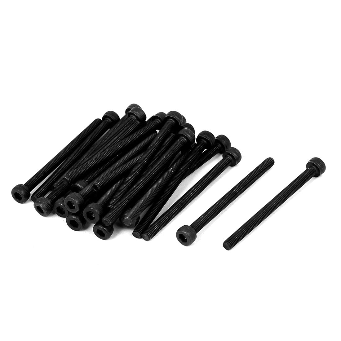 Harfington M3 x 40mm Full Thread Hex Socket Cap Head Screws Bolts 25 Pcs