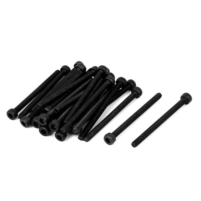 Harfington M3 x 40mm Full Thread Hex Socket Cap Head Screws Bolts 25 Pcs