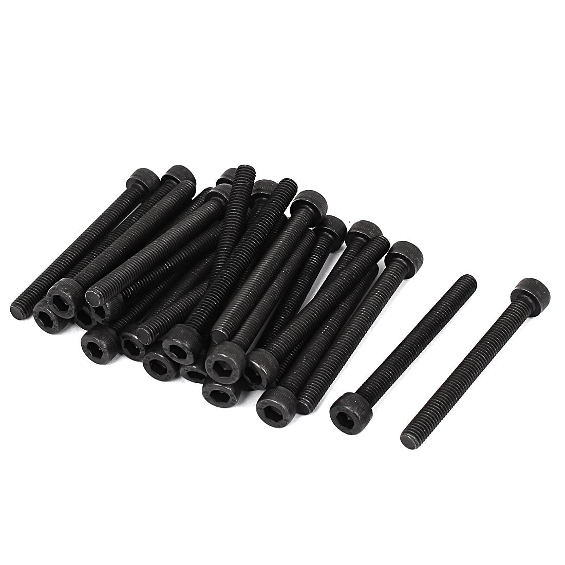 Harfington M5 x 50mm Full Thread Hex Socket Cap Head Screws Bolts 25 Pcs