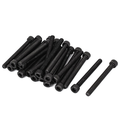 Harfington M5 x 50mm Full Thread Hex Socket Cap Head Screws Bolts 25 Pcs