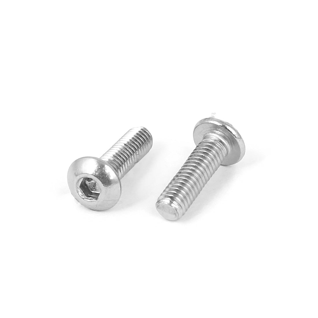 Harfington 50 Pcs M3 x 10mm Silver Tone Stainless Steel Button Head Socket Cap Screw