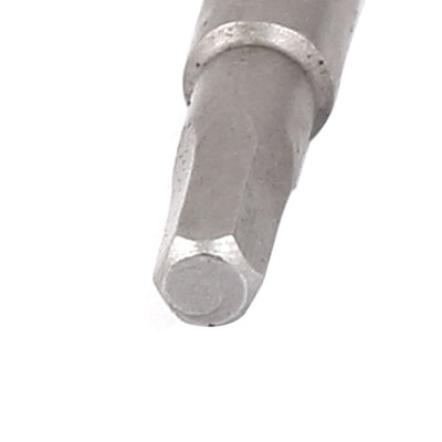 Harfington 200mm Length 2.5mm Tip Hexagon Magnetic Screwdriver Insert Bits Gray 10 Pcs