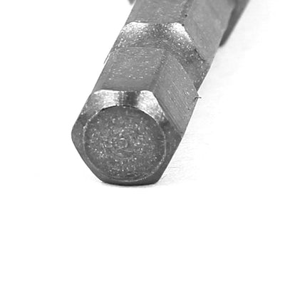 Harfington 100mm Length 8mm Tip Hexagon Magnetic Screwdriver Insert Bits Gray 2 Pcs