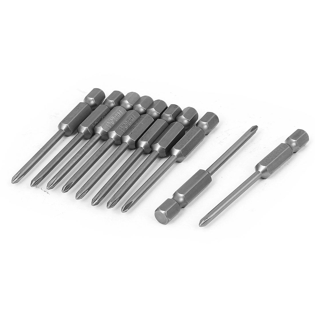 Harfington 1/4" Hex Shank 3mm Tip PH1 Magnetic Phillips Crosshead Screwdriver Bits 65mm 10pcs
