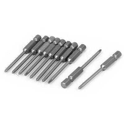 Harfington 1/4" Hex Shank 3mm Tip PH1 Magnetic Phillips Crosshead Screwdriver Bits 65mm 10pcs