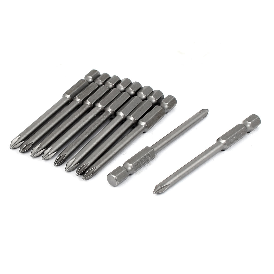 Harfington 1/4" Hex Shank 4.5mm PH1 Magnetic S2 Crosshead Phillips Screwdriver Bits 3" Long 10pcs
