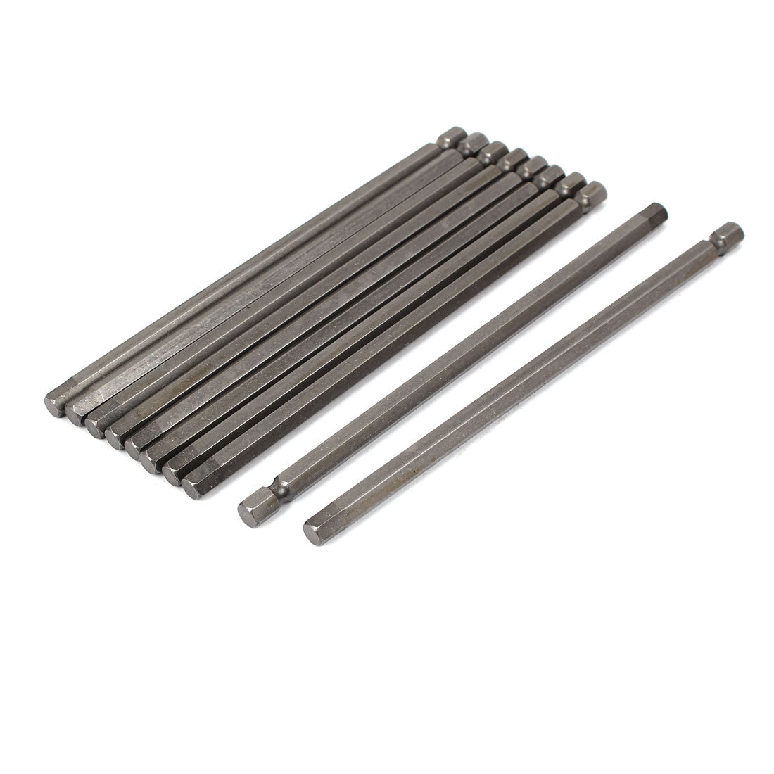 Harfington 150mm Long 6mm Hexagon End Hex Head Screwdriver Insert Bits 10pcs