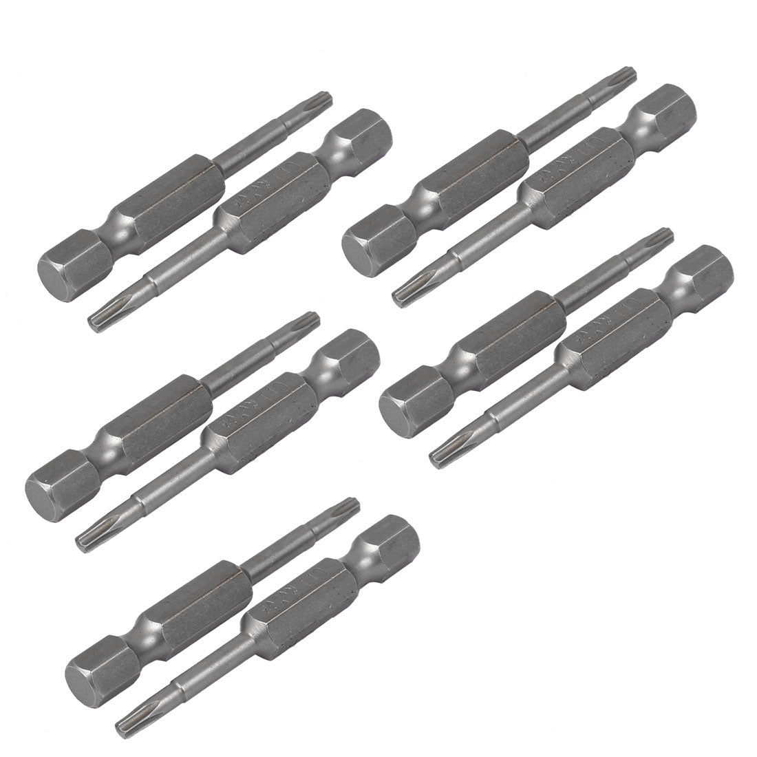 Harfington 10 Pcs 1" Point T10 Magnetic Torx Screwdriver Bits 50mm Length