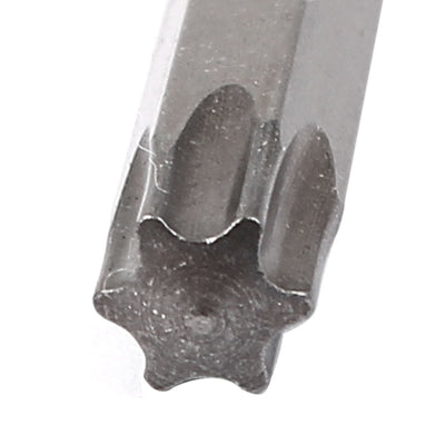 Harfington 6.5mm Star Head T40 Magnetic Torx Screwdriver Bits Dark Gray 10 Pcs